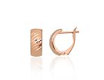 Gold Earrings# 1201757(Au-R)