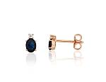 Gold Earrings# 1201766(Au-R+PRh-W)_DI+SA
