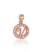 Gold pendant# 1300142(Au-R)_CZ