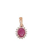 Gold pendant# 1300178(Au-R+PRh-W)_DI+RB
