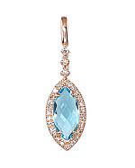 Gold pendant# 1300202(Au-R)_DI+TZLB