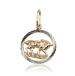 Gold pendant# 1300226(Au-R+PRh-W)