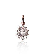 Gold pendant# 1300314(Au-R)_CZ