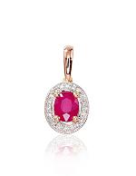 Gold pendant# 1300410(Au-R+PRh-W)_DI+RB