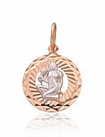Gold pendant# 1300828(Au-R+Au-W)