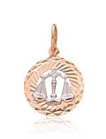 Gold pendant# 1300829(Au-R+Au-W)