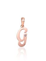 Gold pendant# 1300914(Au-R)_CZ