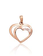 Gold pendant# 1300950(Au-R)_CZ