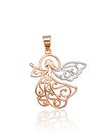 Gold pendant# 1300997(Au-R+PRh-W)