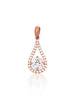 Gold pendant# 1301084(Au-R)_CZ