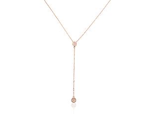 Gold necklace# 1500047(Au-R)_CZ