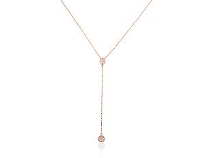 Goldenes Collier# 1500047(Au-R)_CZ