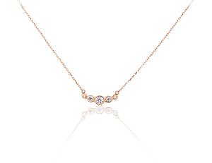 Goldenes Collier# 1500048(Au-R)_CZ