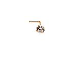 Gold piercing# 1930009(Au-R)_CZ