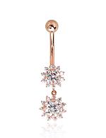 Gold piercing# 1930057(Au-R)_CZ