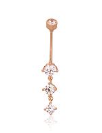 Gold piercing# 1930067(Au-R)_CZ