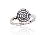 Silver ring# 2101656(POx-Bk)
