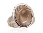 Silver ring# 2101728(PRh-Gr)_FT