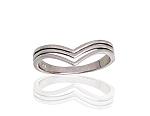 Silver ring# 2101786(PRh-Gr)