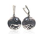 Silver earrings with 