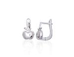 Silver earrings with 