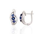 Silver earrings with 