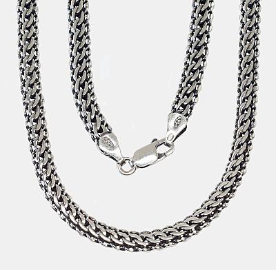 Silver chain# 2400008(POx-Bk)