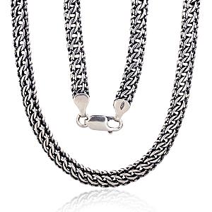 Silver chain# 2400008(POx-Bk)