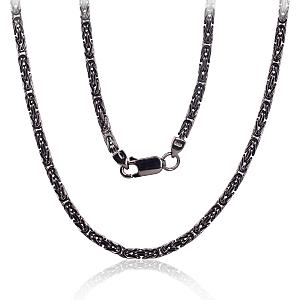 Silver chain# 2400147(PRh-Bk)