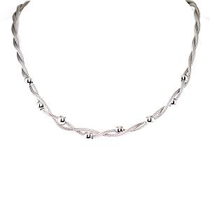 Silver necklace# 2500069(PRh-Gr)