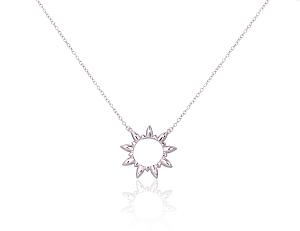 Silver necklace# 2500135(PRh-Gr)