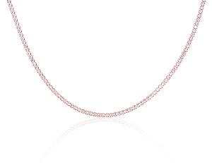 Silver necklace# 2500145(PAu-R)_CZ