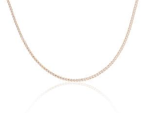 Silver necklace# 2500145(PAu-Y)_CZ