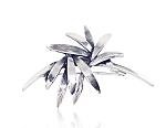 Silver brooch# 2920004(POx-Bk)