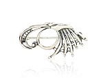 Silver brooch# 2920007(POx-Bk)