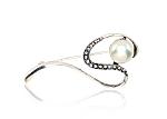 Silver brooch# 2920109(POx-Bk)_PE