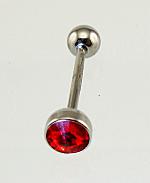 Medical steel piercing for tongue# 3930013_CZ-R