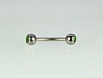 Medical steel piercing for brow# 3930019_CZ-LG