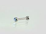 Medical steel piercing for brow# 3930025_CZ-LB