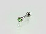 Medical steel piercing for brow# 3930025_CZ-LG