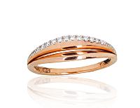 Gold ring# 1100163(Au-R+PRh-W)_DI