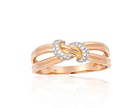 Gold ring# 1100199(Au-R+PRh-W)_DI