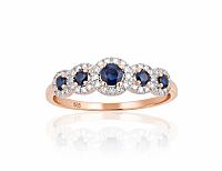 Gold ring# 1100202(Au-R+PRh-W)_DI+SA