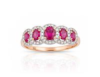 Gold ring# 1100203(Au-R+PRh-W)_DI+RB