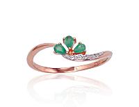 Gold ring# 1100420(Au-R+PRh-W)_DI+EM