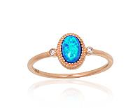 Zelta gredzens# 1101207(Au-R)_CZ+OP-B