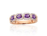 Zelta gredzens# 1101220(Au-R+PRh-W)_DI+AM