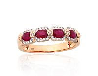 Zelta gredzens# 1101220(Au-R+PRh-W)_DI+RB