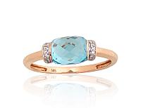 Zelta gredzens# 1101226(Au-R+PRh-W)_DI+TZB