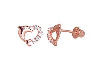 Auksiniai auskarai - pusetai su varžtais# 1200498(Au-R)_CZ